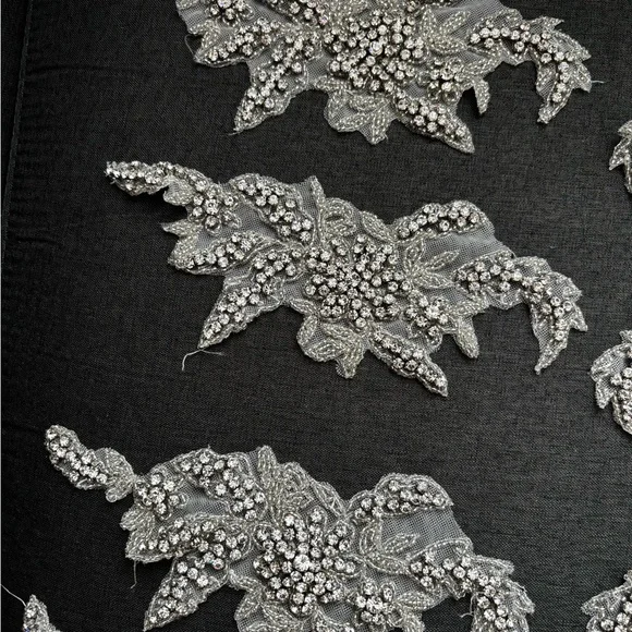 Beaded Rhinestone Appliqués - Picture 8 of 15